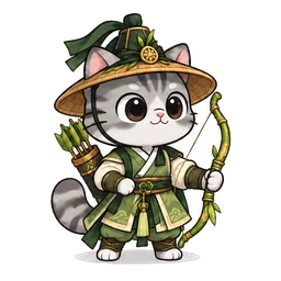 청죽 궁사냥